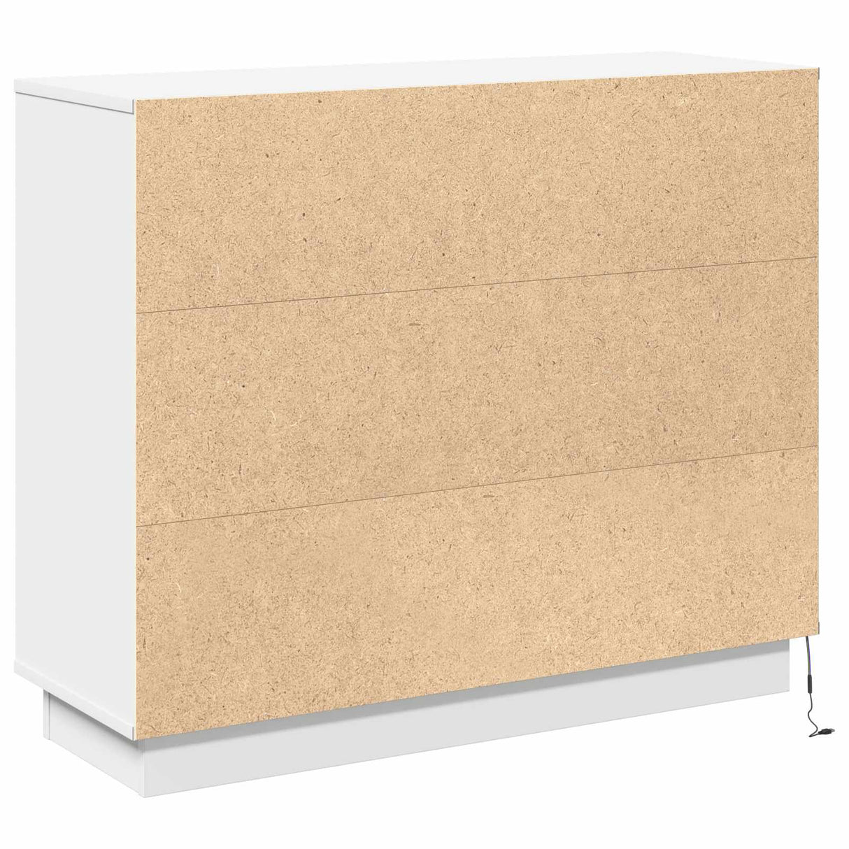vidaXL LED Dressoir Wit 90 x 32 x 75 cm Bewerkt hout