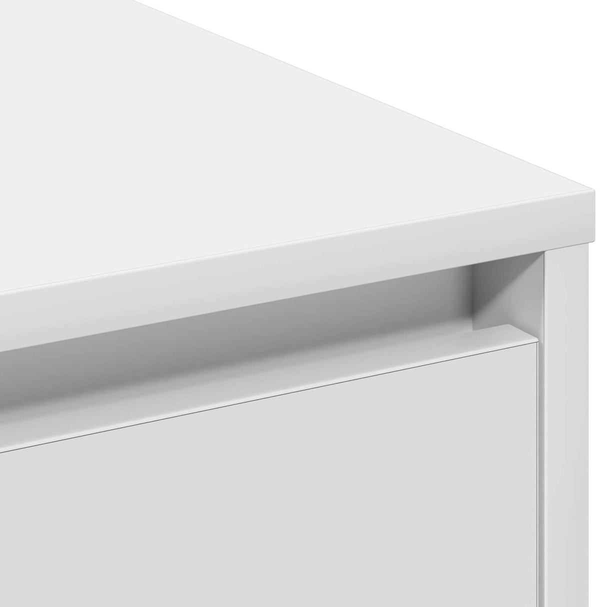 vidaXL LED Dressoir Wit 90 x 32 x 75 cm Bewerkt hout