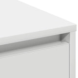 vidaXL LED Dressoir Wit 90 x 32 x 75 cm Bewerkt hout