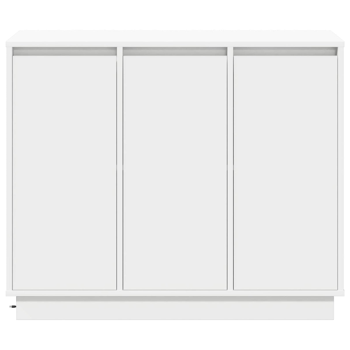 vidaXL LED Dressoir Wit 90 x 32 x 75 cm Bewerkt hout
