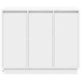 vidaXL LED Dressoir Wit 90 x 32 x 75 cm Bewerkt hout