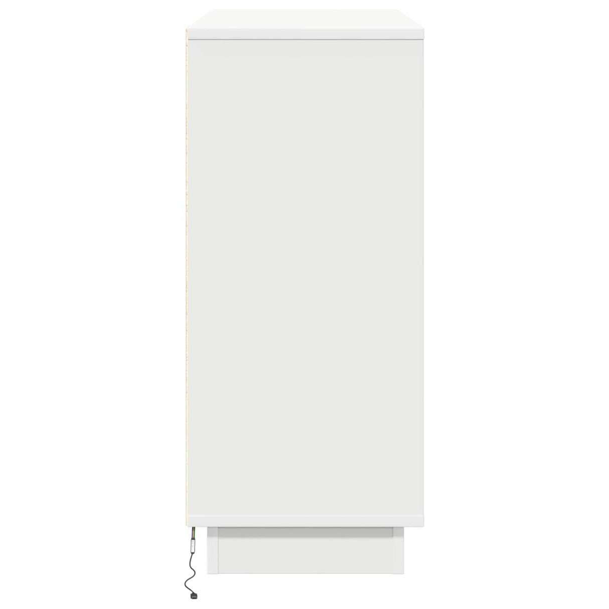 vidaXL LED Dressoir Wit 90 x 32 x 75 cm Bewerkt hout