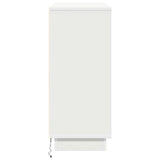 vidaXL LED Dressoir Wit 90 x 32 x 75 cm Bewerkt hout