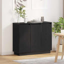vidaXL LED Dressoir Wit 90 x 32 x 75 cm Bewerkt hout