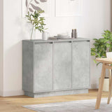 vidaXL LED Dressoir Wit 90 x 32 x 75 cm Bewerkt hout