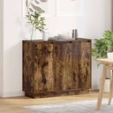 vidaXL LED Dressoir Wit 90 x 32 x 75 cm Bewerkt hout