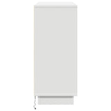 vidaXL LED Dressoir Wit 90 x 32 x 75 cm Bewerkt hout