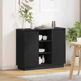 vidaXL LED Dressoir Wit 90 x 32 x 75 cm Bewerkt hout