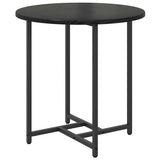 vidaXL Bijzettafelset 2 pcs Zwart Eiken