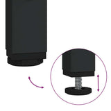 vidaXL Bijzettafelset 2 pcs Zwart Eiken