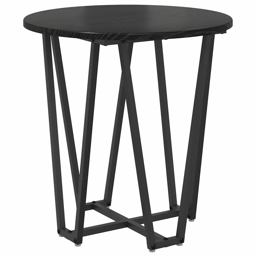 vidaXL Side Table Set 2 pcs Black Oak