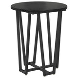 vidaXL Side Table Set 2 pcs Black Oak