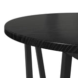 vidaXL Side Table Set 2 pcs Black Oak