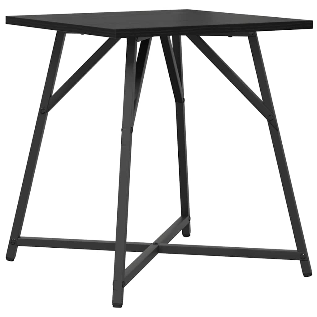vidaXL Bijzettafelset 2 pcs Zwart Eiken