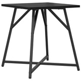 vidaXL Bijzettafelset 2 pcs Zwart Eiken