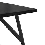 vidaXL Bijzettafelset 2 pcs Zwart Eiken