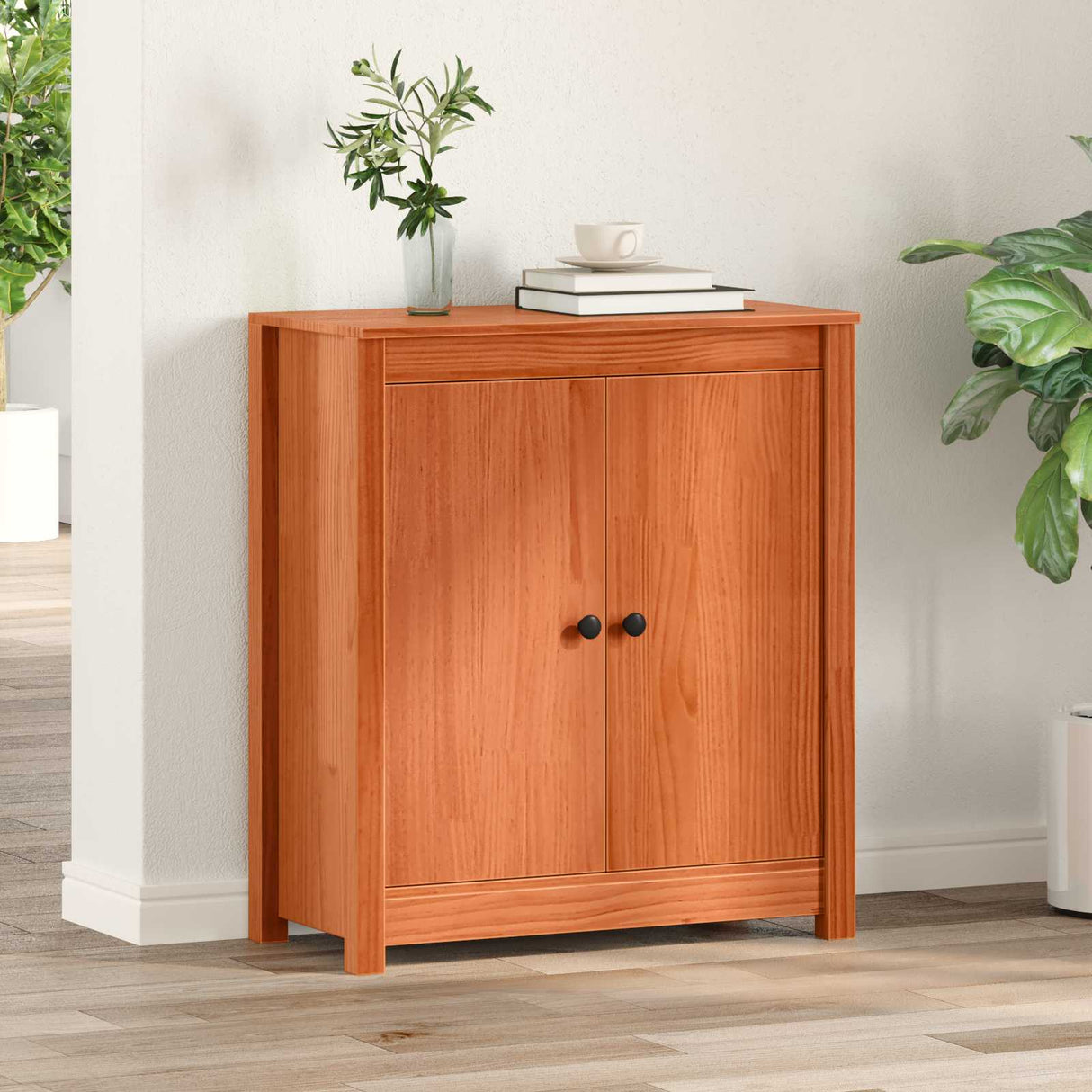 vidaXL Dressoir 70x35x80 cm massief grenenhout