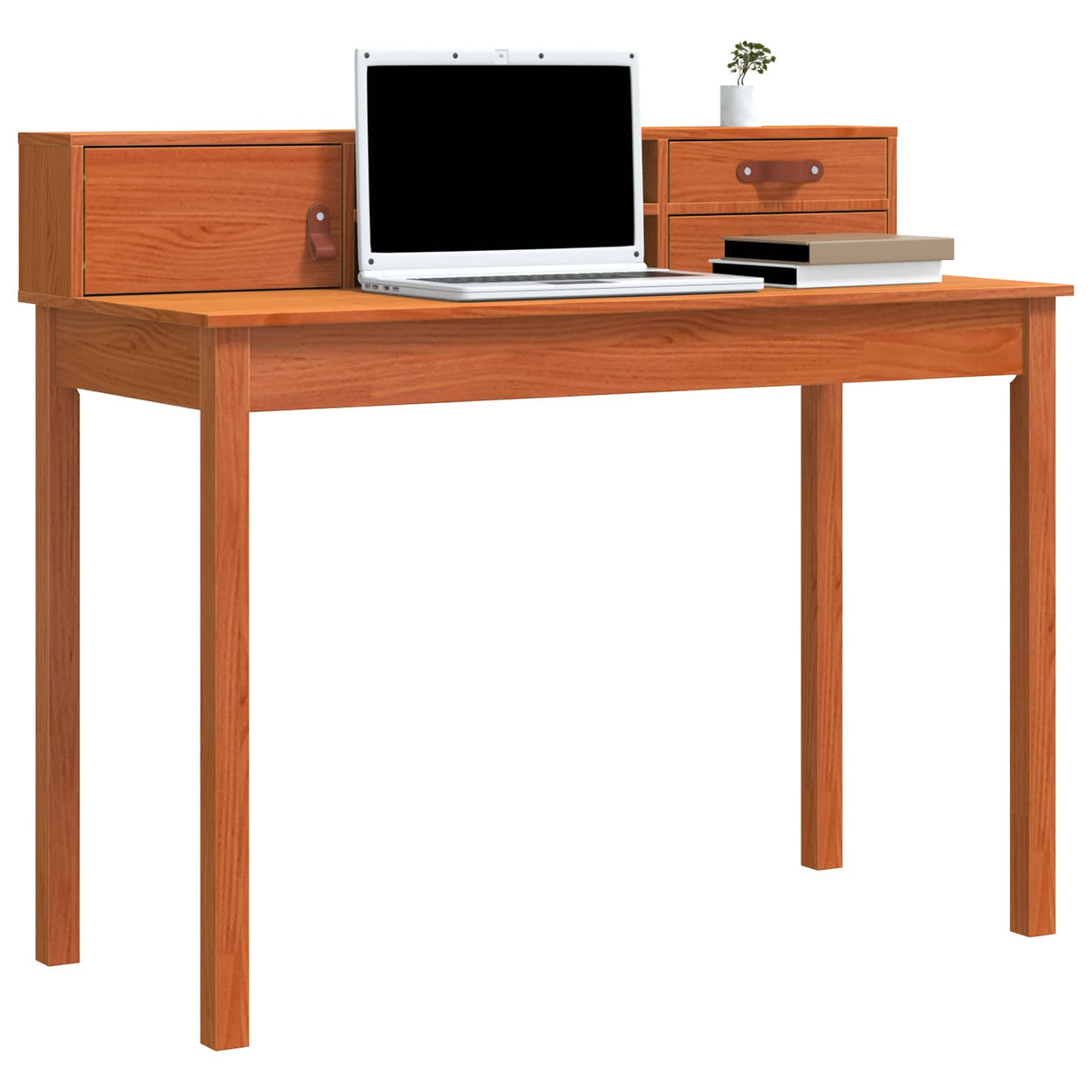 vidaXL Desk 110x50x93 cm solid pine wood