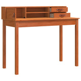 vidaXL Desk 110x50x93 cm solid pine wood