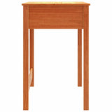 vidaXL Bureau met lades 100x50x78 cm massief grenenhout