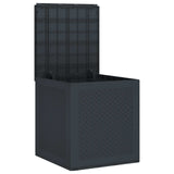 vidaXL Storage Box with Storage Anthracite 55 x 53 x 57 cm Polypropylene