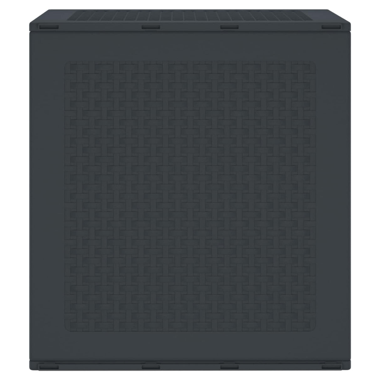 vidaXL Storage Box with Storage Anthracite 55 x 53 x 57 cm Polypropylene