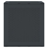 vidaXL Storage Box with Storage Anthracite 55 x 53 x 57 cm Polypropylene