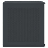 vidaXL Storage Box with Storage Anthracite 55 x 53 x 57 cm Polypropylene