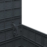 vidaXL Storage Box with Storage Anthracite 55 x 53 x 57 cm Polypropylene