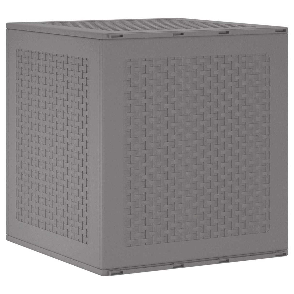 vidaXL Storage Box with Storage Anthracite 55 x 53 x 57 cm Polypropylene