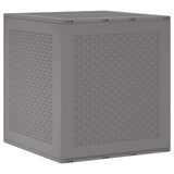 vidaXL Storage Box with Storage Anthracite 55 x 53 x 57 cm Polypropylene