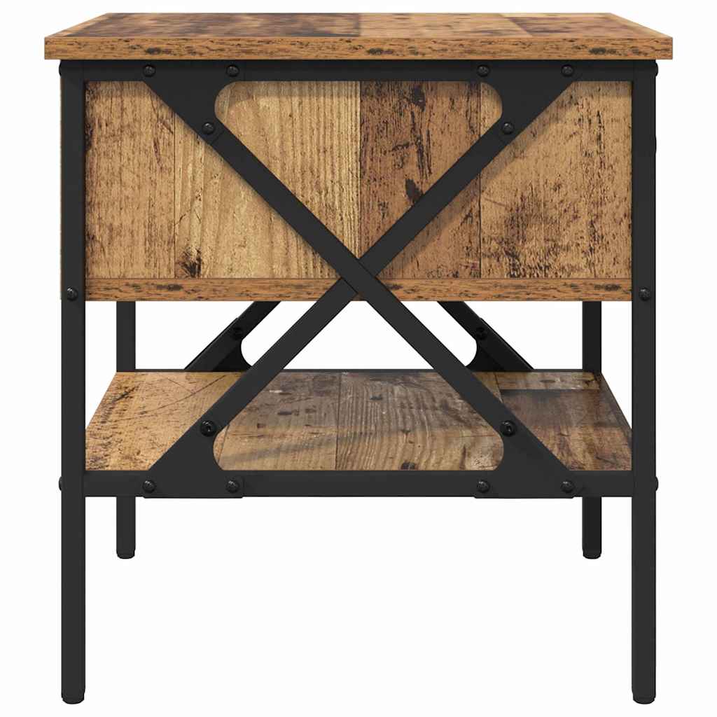 vidaXL Bedside cabinet 40x42x45 cm engineered wood black