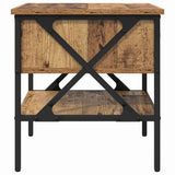 vidaXL Bedside cabinet 40x42x45 cm engineered wood black