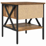 vidaXL Bedside cabinet 40x42x45 cm engineered wood black