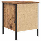 vidaXL Nachtkastje 40x42x50 cm bewerkt hout zwart