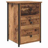 vidaXL Nightstand 40x36x60 cm engineered wood black