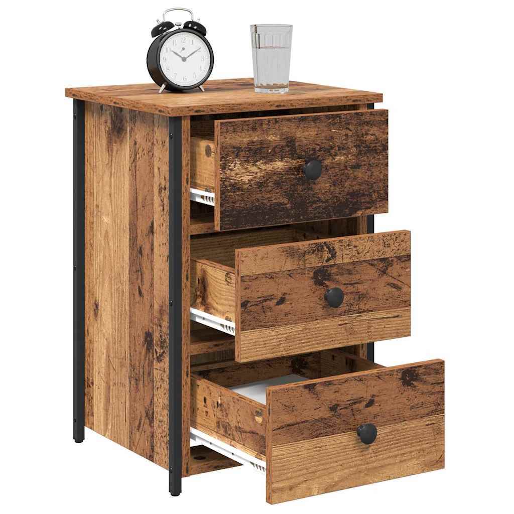 vidaXL Nightstand 40x36x60 cm engineered wood black