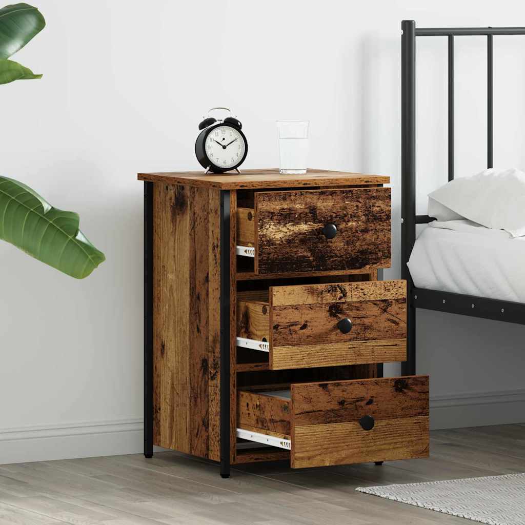 vidaXL Nightstand 40x36x60 cm engineered wood black
