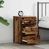 vidaXL Nightstand 40x36x60 cm engineered wood black