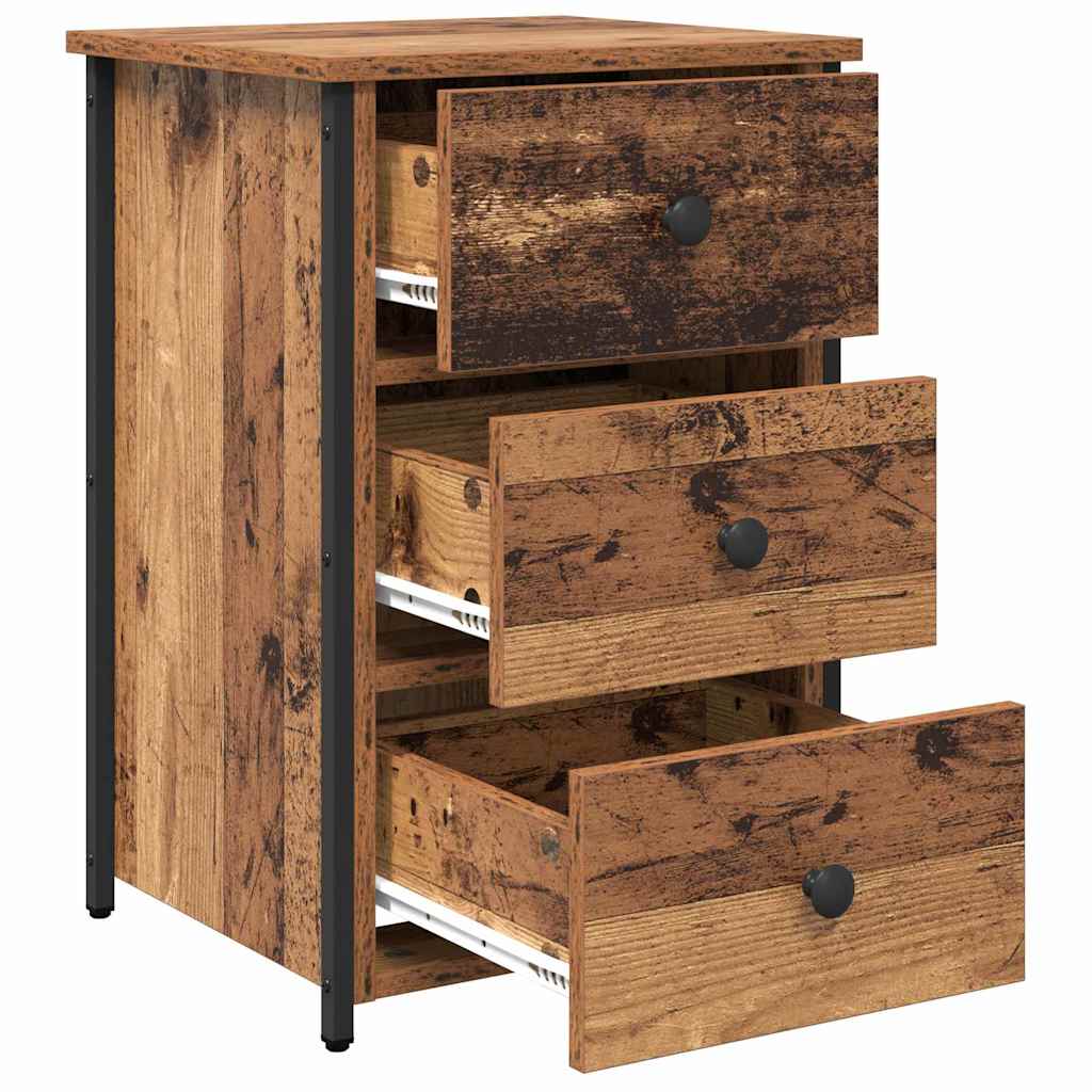 vidaXL Nightstand 40x36x60 cm engineered wood black