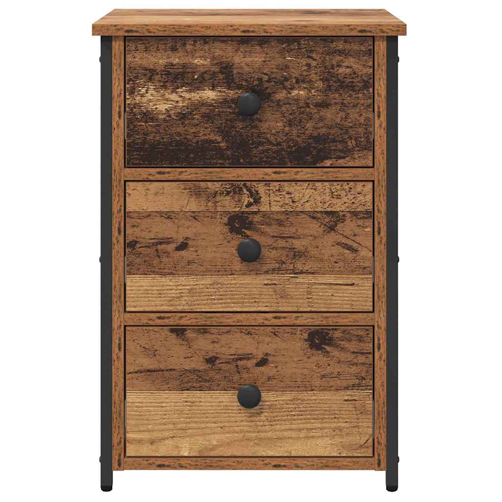 vidaXL Nightstand 40x36x60 cm engineered wood black