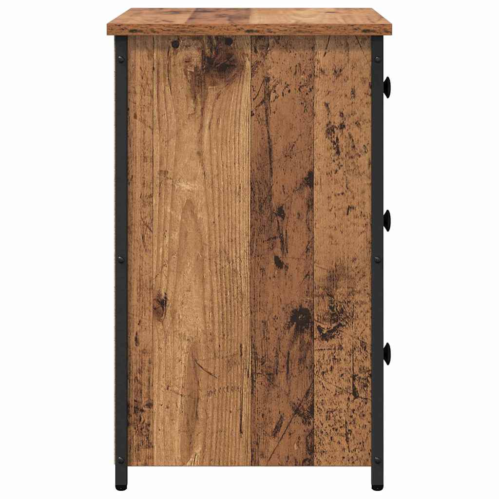 vidaXL Nightstand 40x36x60 cm engineered wood black