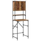 vidaXL Wasmachinekast 68x48,5x194 cm zwart