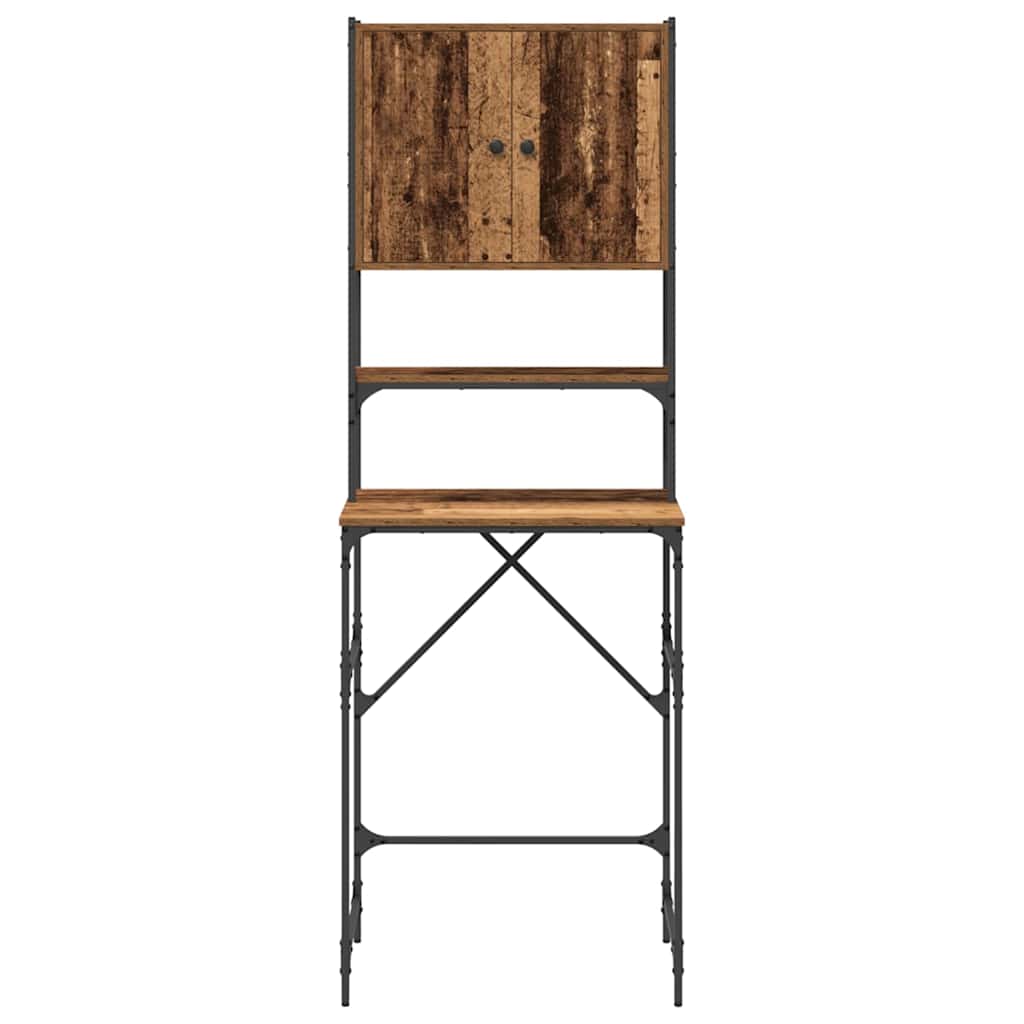 vidaXL Wasmachinekast 68x48,5x194 cm zwart