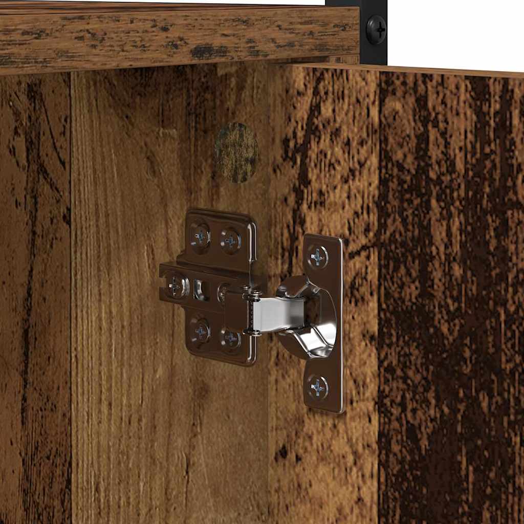 vidaXL Wasmachinekast 68x48,5x194 cm zwart
