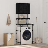 vidaXL Wasmachinekast 68x48,5x194 cm zwart