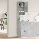 vidaXL Keuken Kast Beige 35 x 50 x 180 cm Bewerkt hout