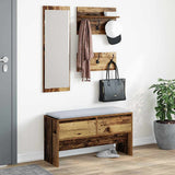 vidaXL 4-piece Wardrobe Set Engineered Wood White