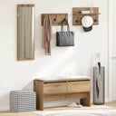 vidaXL 4-piece Wardrobe Set Engineered Wood White