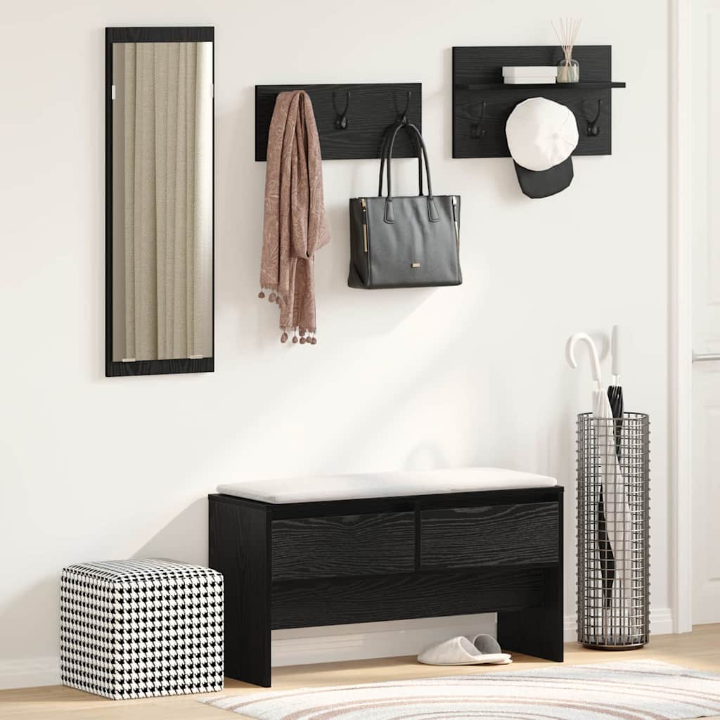 vidaXL 4-piece Wardrobe Set Engineered Wood White